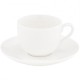Чашка кофейная с блюдцем White 100 мл. Krauff 21-244-005