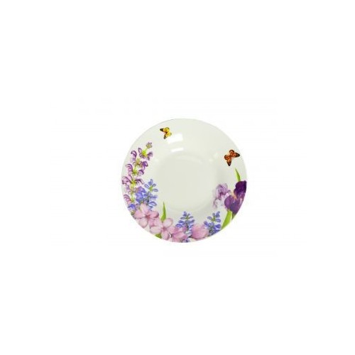 Тарелка глубокая Пурпурные цветы 20 см KERAMIA,  K24-198-026