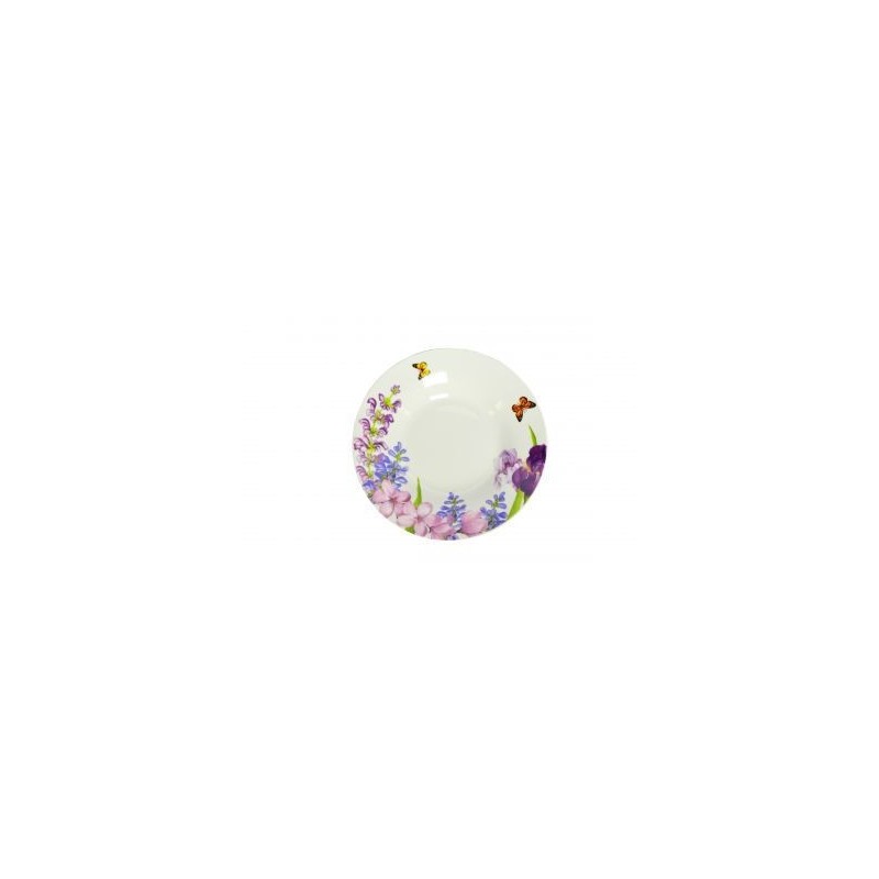 Тарелка глубокая Пурпурные цветы 20 см KERAMIA,  K24-198-026