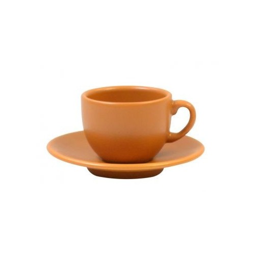 Чашка чайная  с блюдцем Терракота 207 мл KERAMIA. 24-237-012
