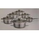 Набір посуду з нержавіючої сталі 12 предметів Ritter 88-222-032
